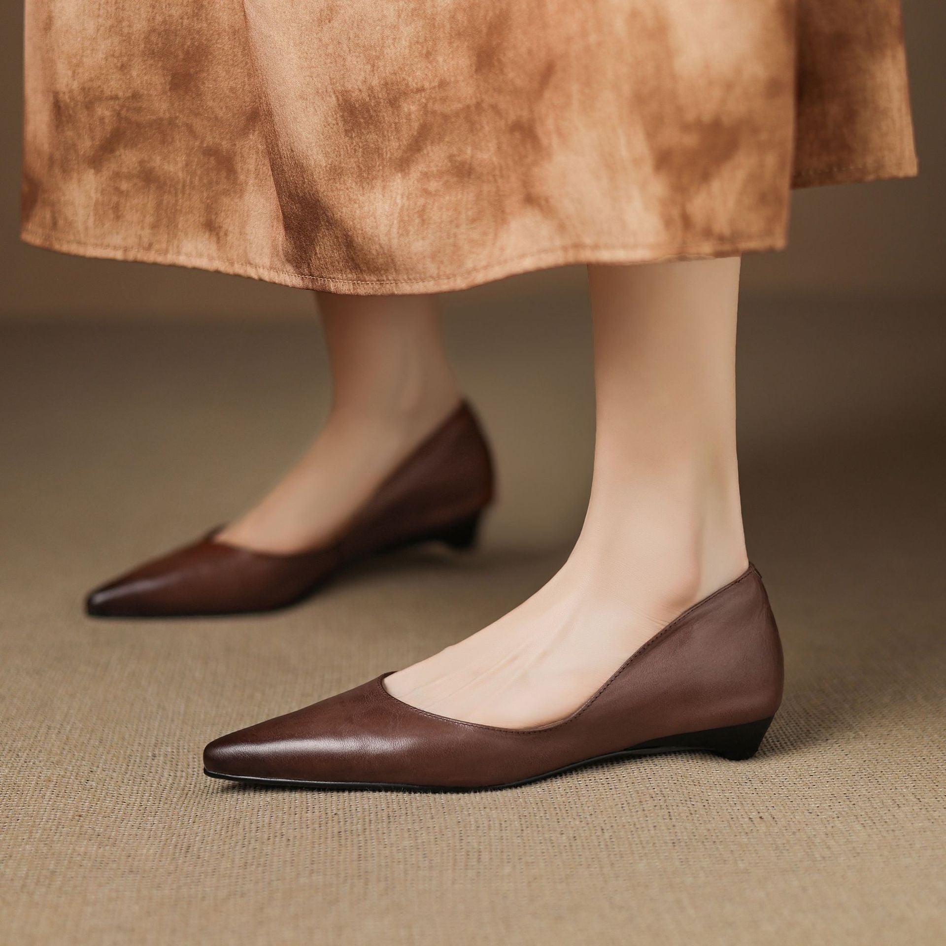 Irella Eleganckie Płaskie Buty do Sukienki | Skóra Naturalna, Antypoślizgowa Podeszwa 1