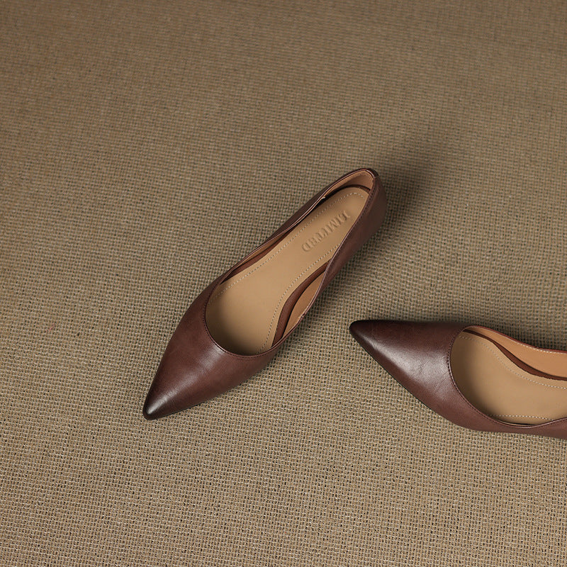 Irella Eleganckie Płaskie Buty do Sukienki | Skóra Naturalna, Antypoślizgowa Podeszwa 5