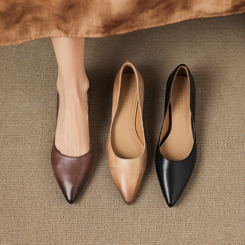 Irella Eleganckie Płaskie Buty do Sukienki | Skóra Naturalna, Antypoślizgowa Podeszwa 6