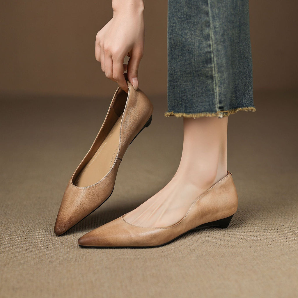 Irella Eleganckie Płaskie Buty do Sukienki | Skóra Naturalna, Antypoślizgowa Podeszwa 7