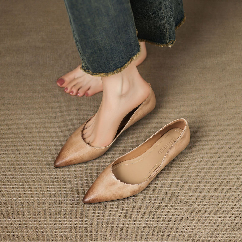 Irella Eleganckie Płaskie Buty do Sukienki | Skóra Naturalna, Antypoślizgowa Podeszwa 8