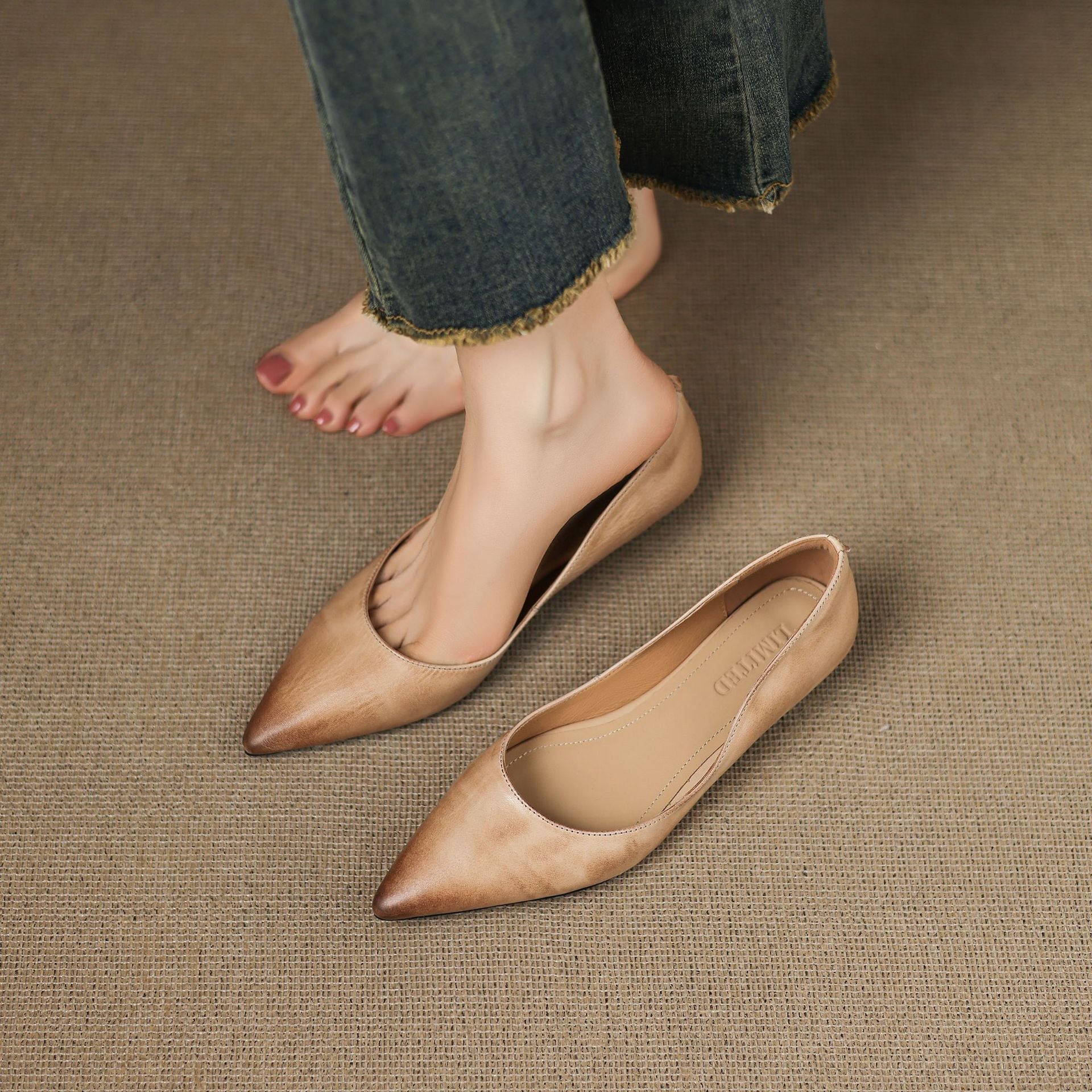 Irella Eleganckie Płaskie Buty do Sukienki | Skóra Naturalna, Antypoślizgowa Podeszwa 8