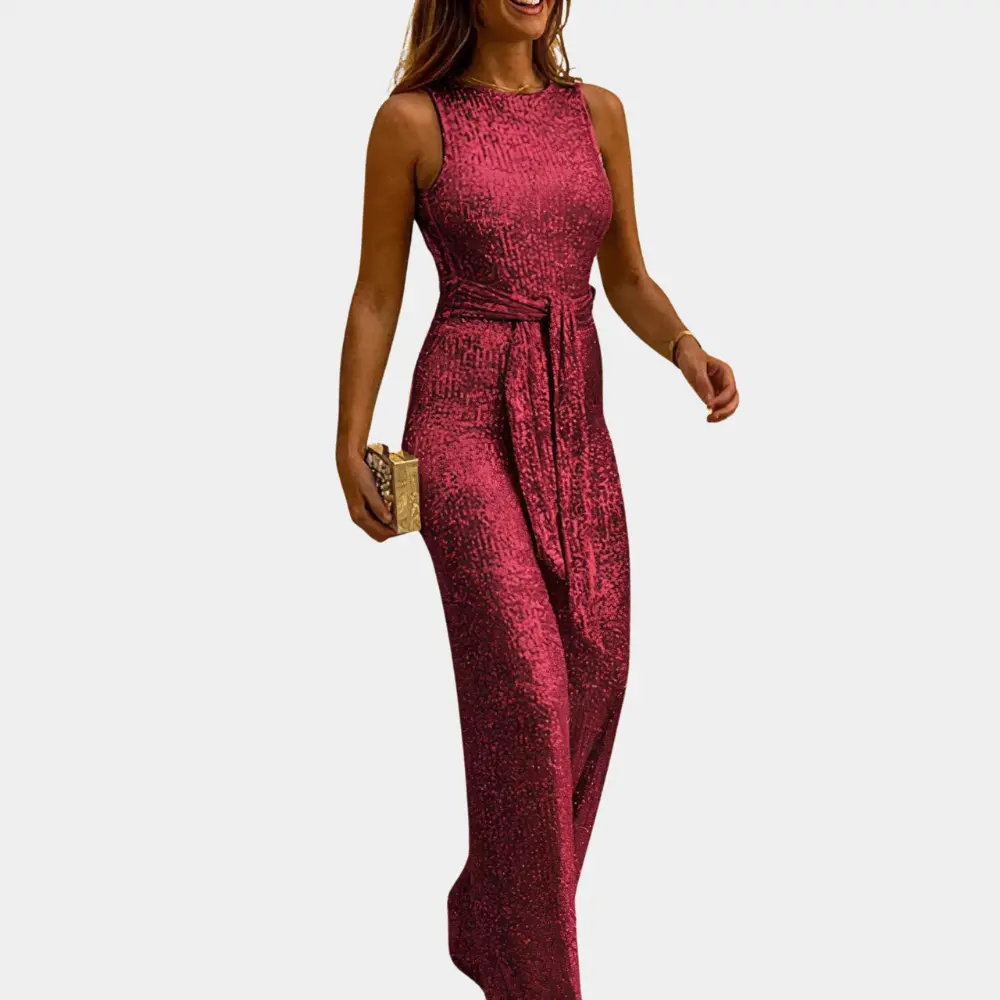 Jumpsuit Lila | Elegancki Krój z Cekinami, Komfortowa Pasform 0