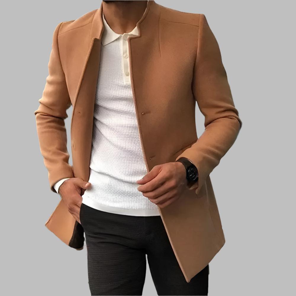 Kardigan męski Max | Minimalistyczny, smukły krój, jednolity kolor 3