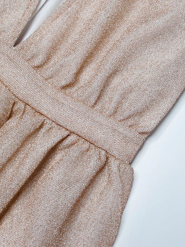 Kasia Czarna Sukienka Wieczorowa | Połyskujący Materiał, Klasyczny Krój 2