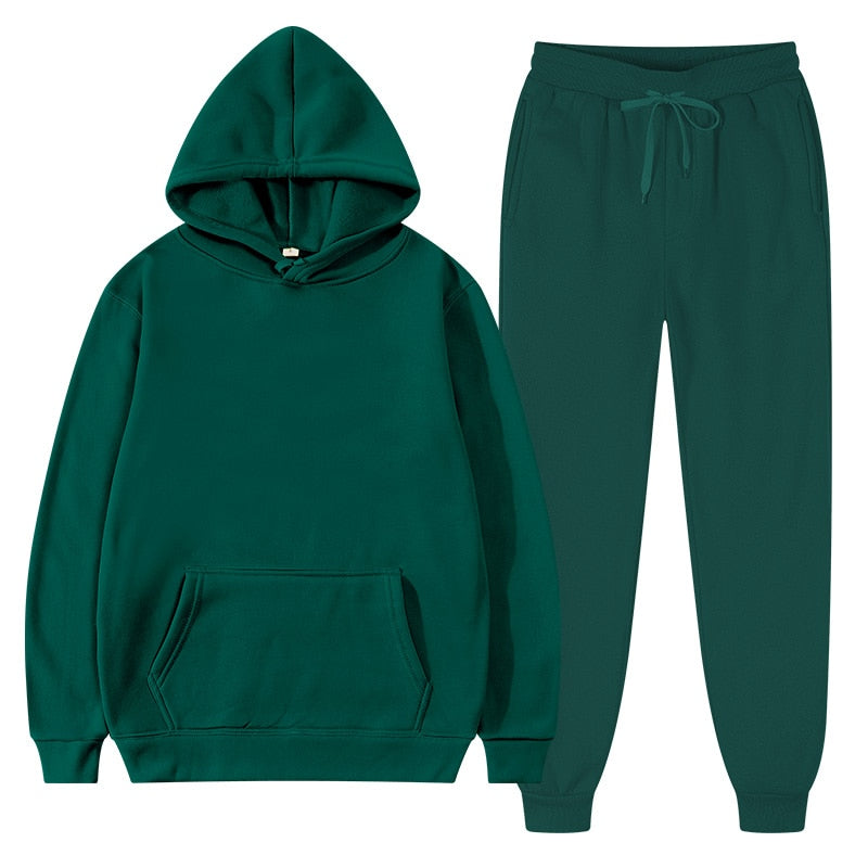 Komplet dresowy Kaja damski | Bluza z kapturem i spodnie jogger, wygodny fason 8