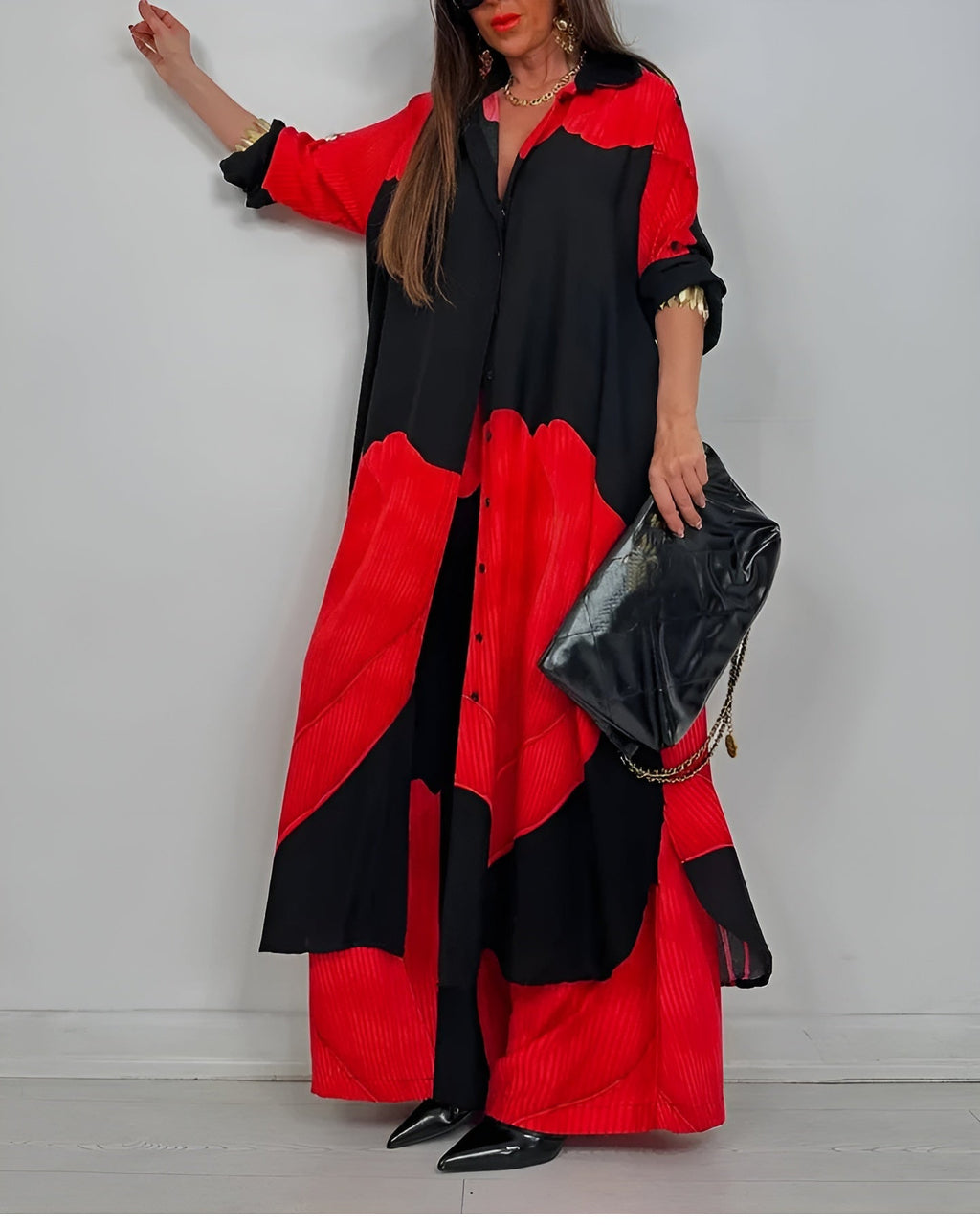 Komplet letni Elwira | Lekka tkanina, elegancki styl damski 6