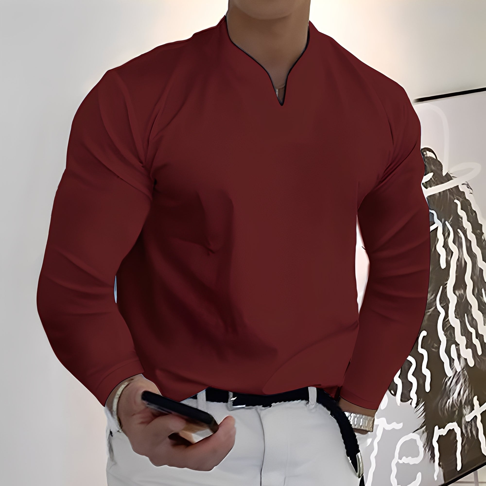 Koszula męska Corentin | Casualowy krój, przewiewna bawełna, długie rękawy 7
