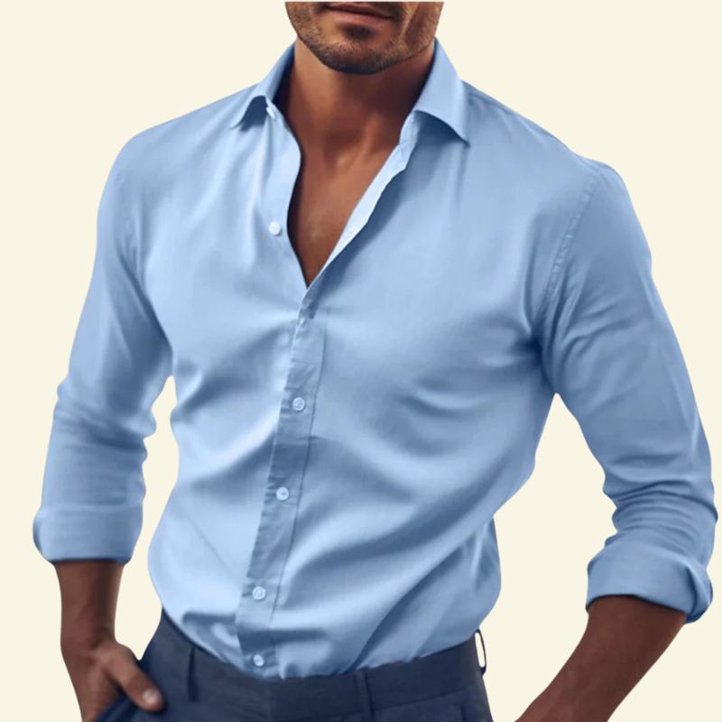 Koszula męska Laurent Slim Fit | Biała, Premium Bawełna, Klasyczny Kołnierzyk 0