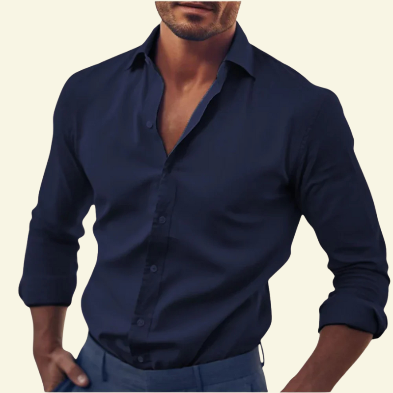 Koszula męska Laurent Slim Fit | Biała, Premium Bawełna, Klasyczny Kołnierzyk 2