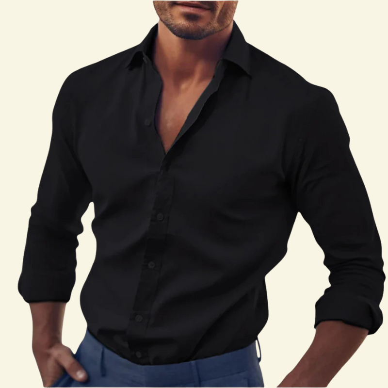 Koszula męska Laurent Slim Fit | Biała, Premium Bawełna, Klasyczny Kołnierzyk 3