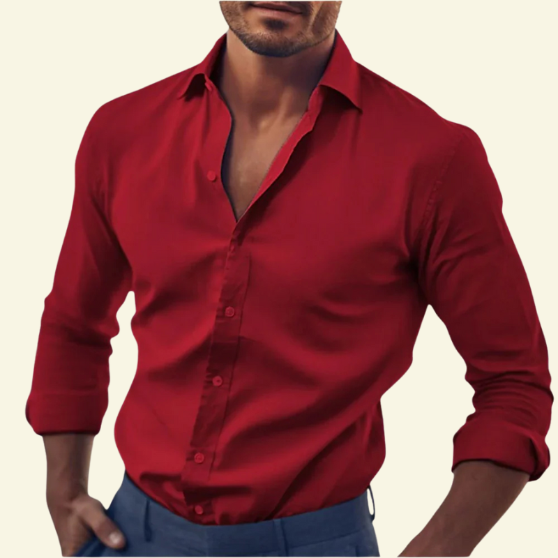 Koszula męska Laurent Slim Fit | Biała, Premium Bawełna, Klasyczny Kołnierzyk 4