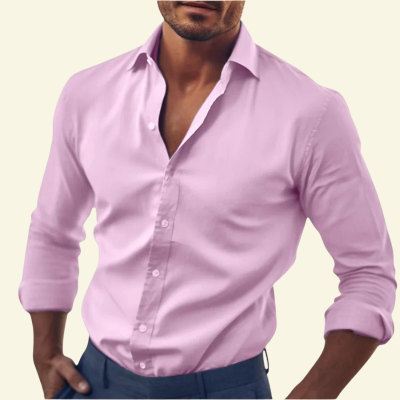 Koszula męska Laurent Slim Fit | Biała, Premium Bawełna, Klasyczny Kołnierzyk 6