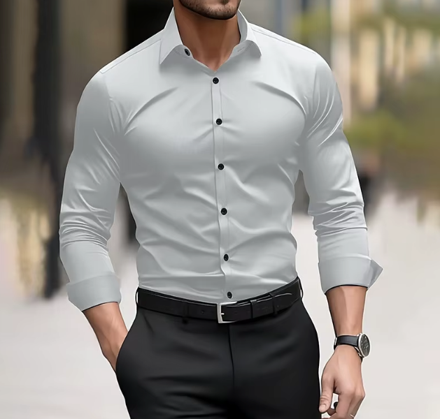Koszula męska Tomasz | Slim Fit, Długi Rękaw, Wysokiej Jakości Bawełna 1
