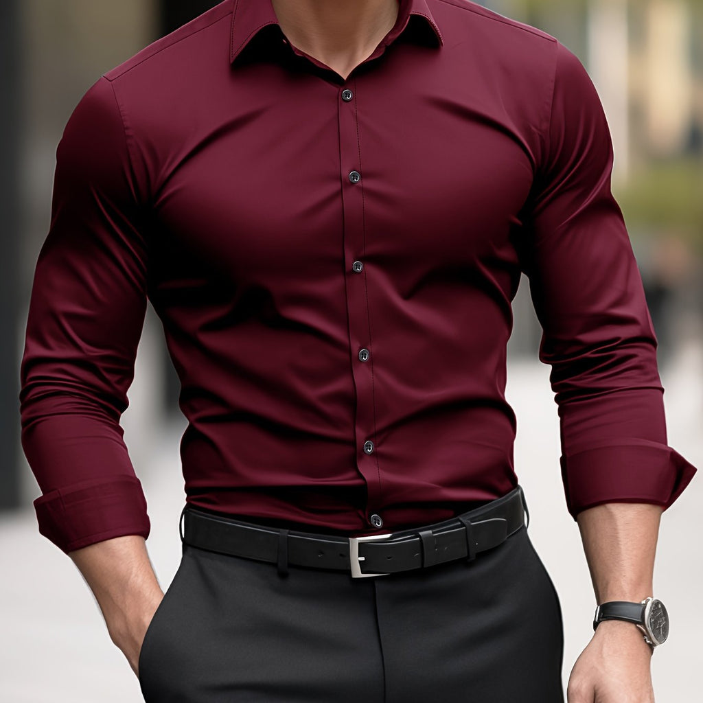 Koszula męska Tomasz | Slim Fit, Długi Rękaw, Wysokiej Jakości Bawełna 2