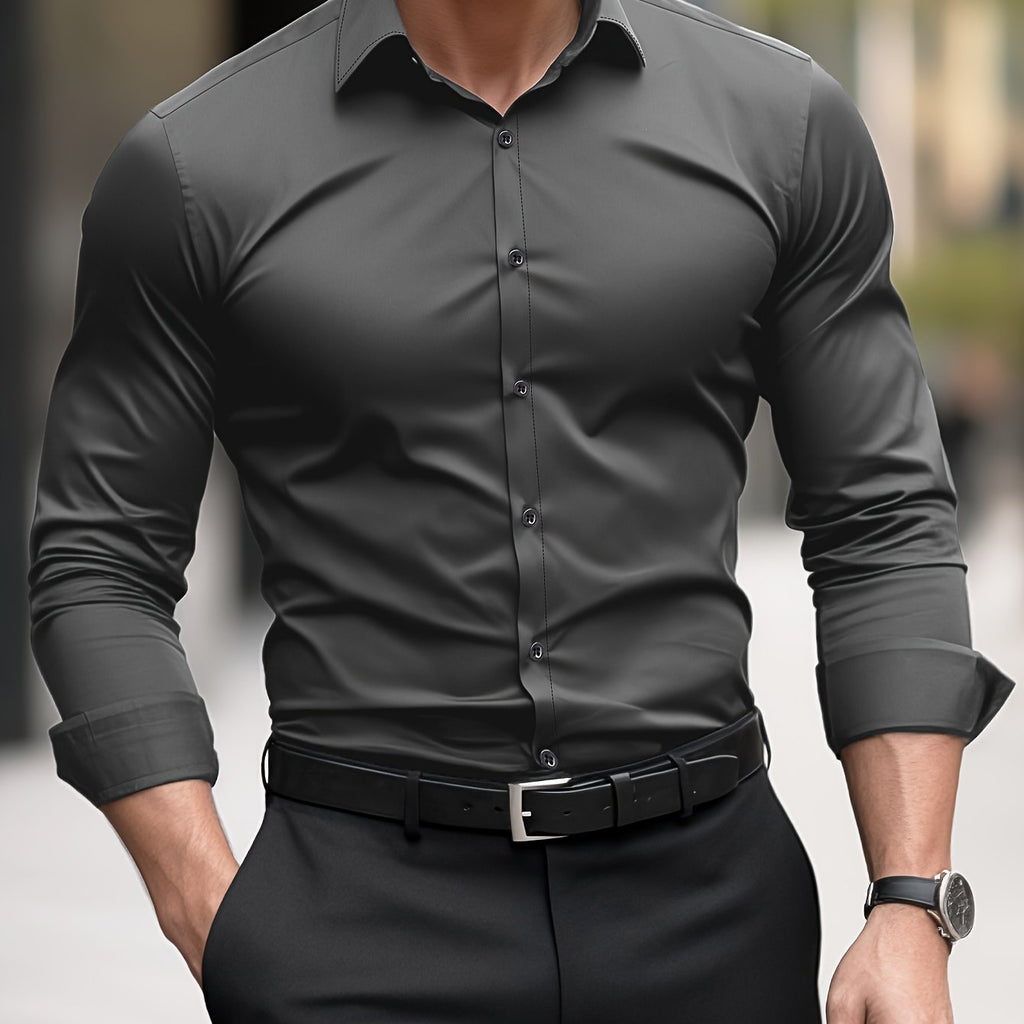 Koszula męska Tomasz | Slim Fit, Długi Rękaw, Wysokiej Jakości Bawełna 3