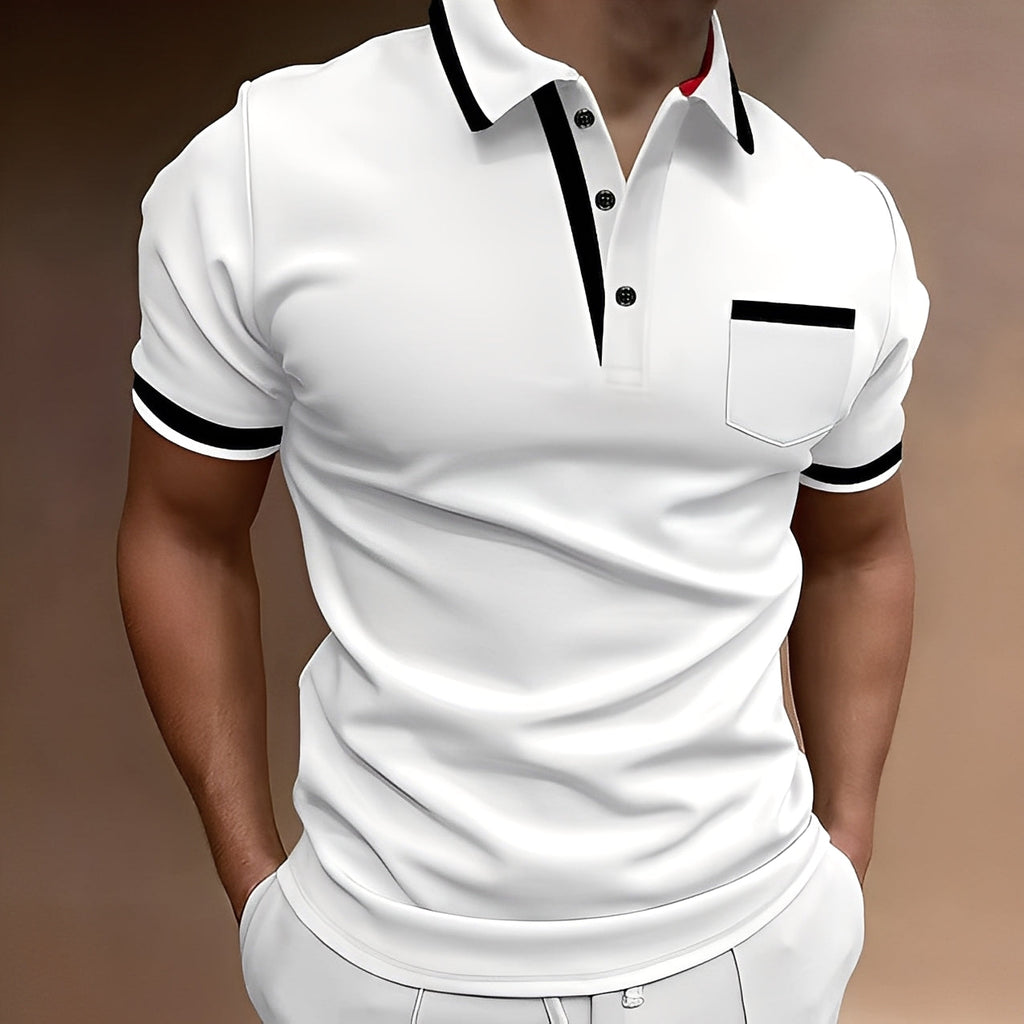 Koszulka polo Alijah dla mężczyzn | Dopasowany krój, elegancki styl 0