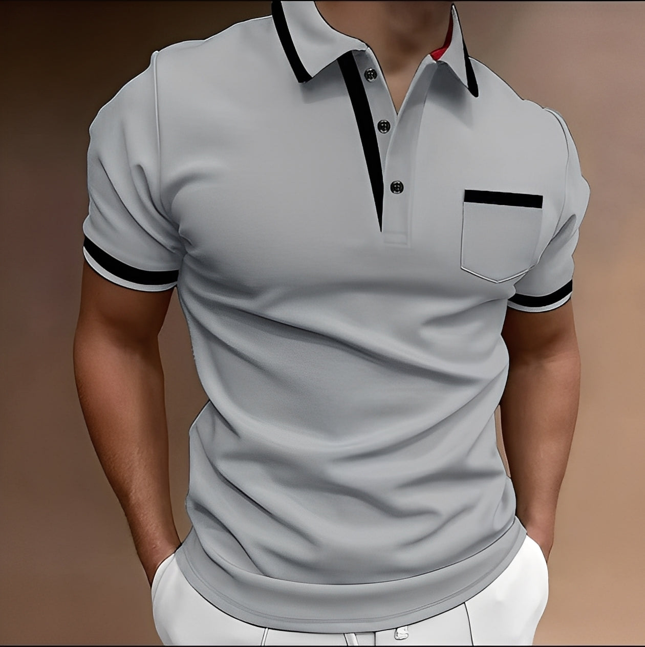 Koszulka polo Alijah dla mężczyzn | Dopasowany krój, elegancki styl 2