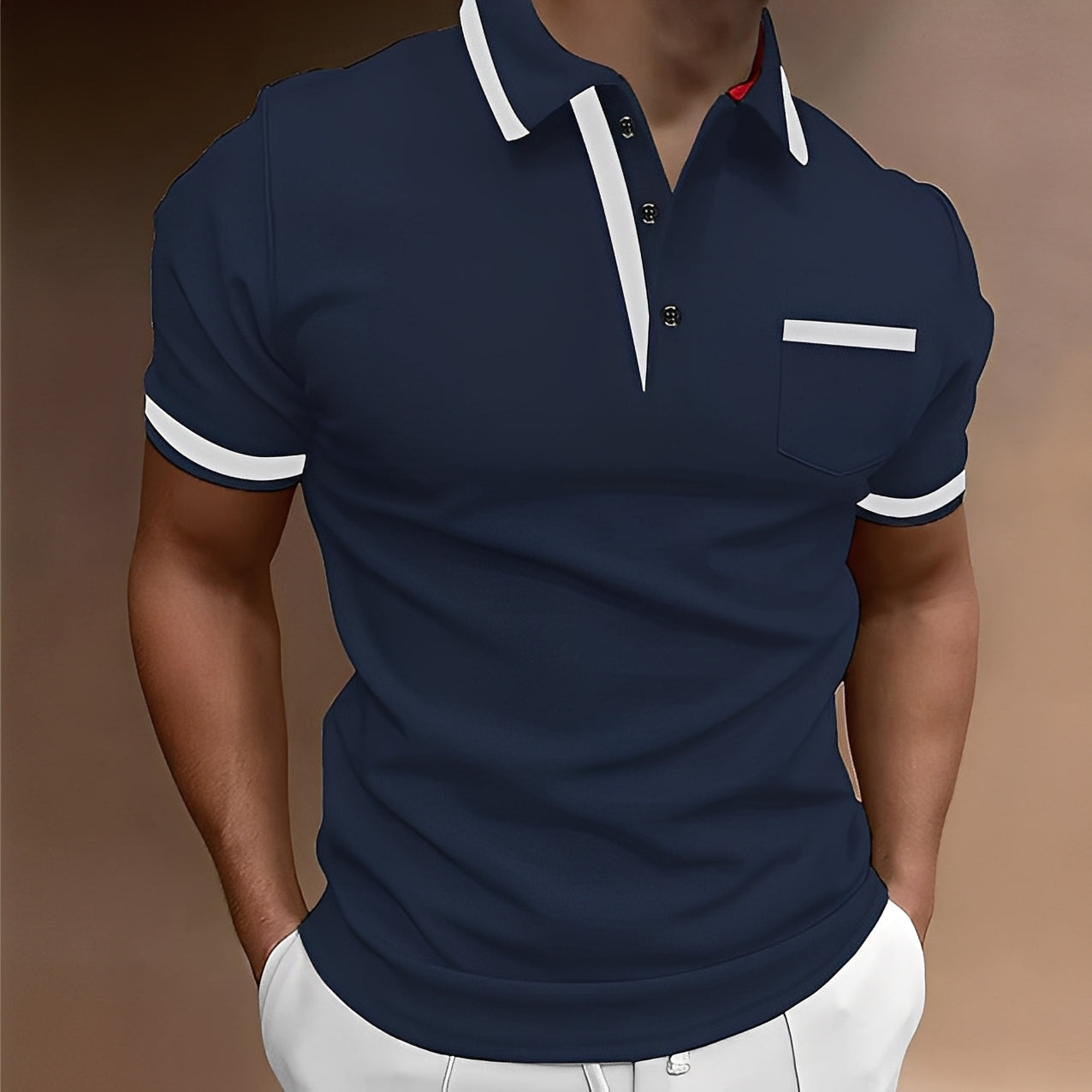 Koszulka polo Alijah dla mężczyzn | Dopasowany krój, elegancki styl 4