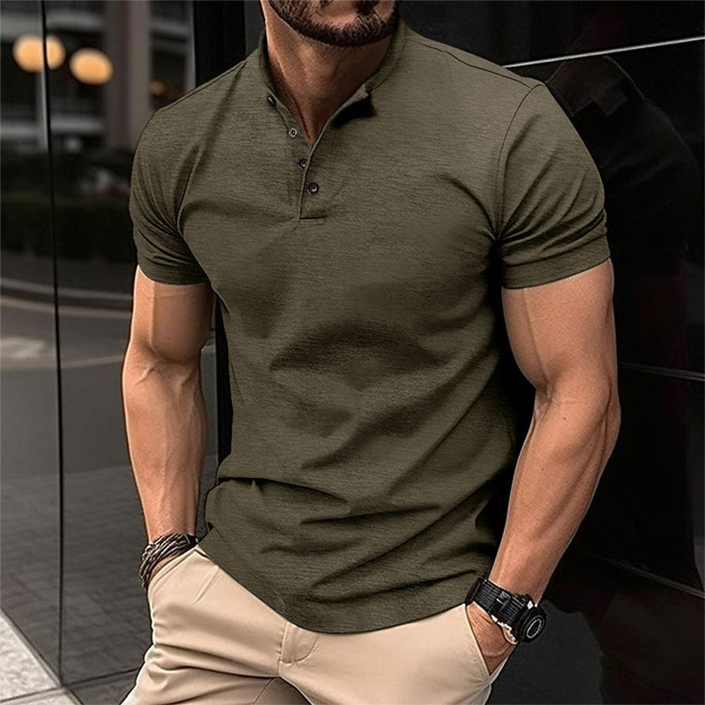Koszulka polo Miko | Slim Fit, Stojący Kołnierz, Krótkie Rękawy 0