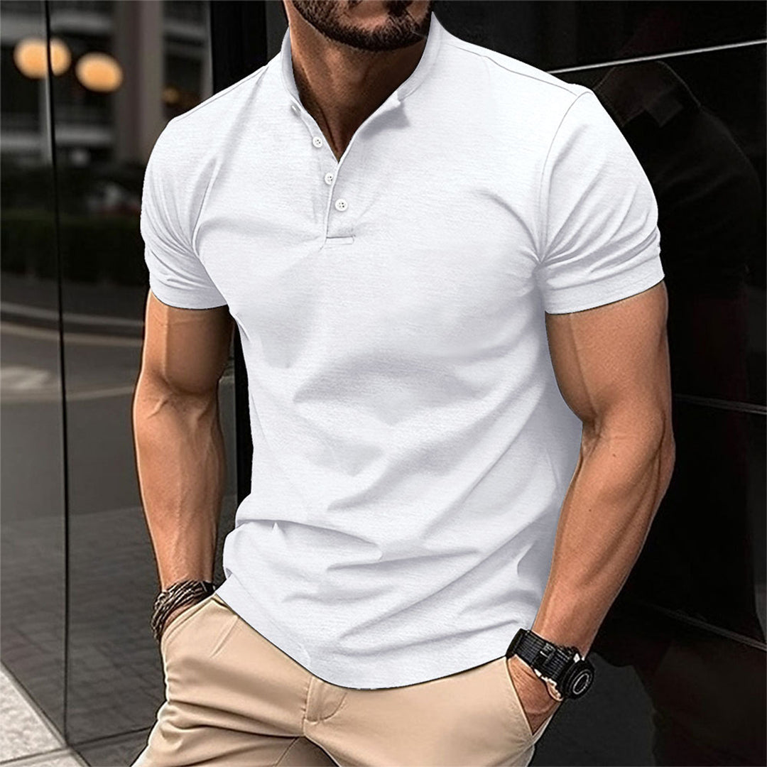 Koszulka polo Miko | Slim Fit, Stojący Kołnierz, Krótkie Rękawy 1