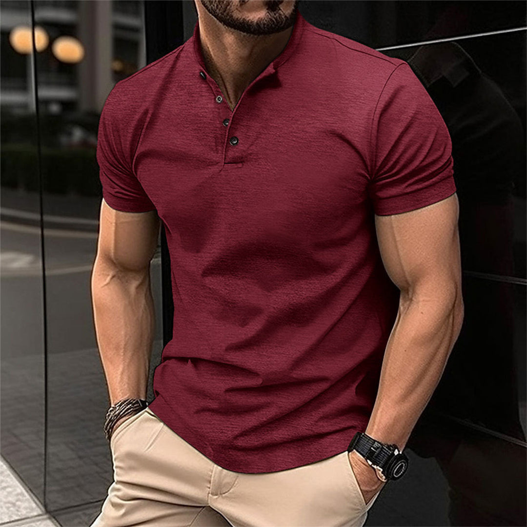 Koszulka polo Miko | Slim Fit, Stojący Kołnierz, Krótkie Rękawy 2