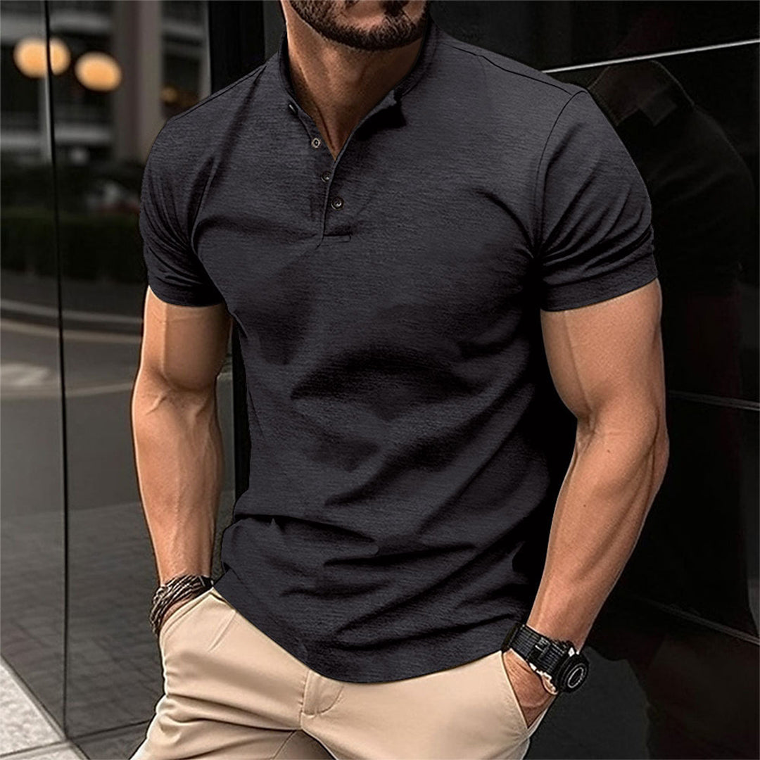 Koszulka polo Miko | Slim Fit, Stojący Kołnierz, Krótkie Rękawy 4