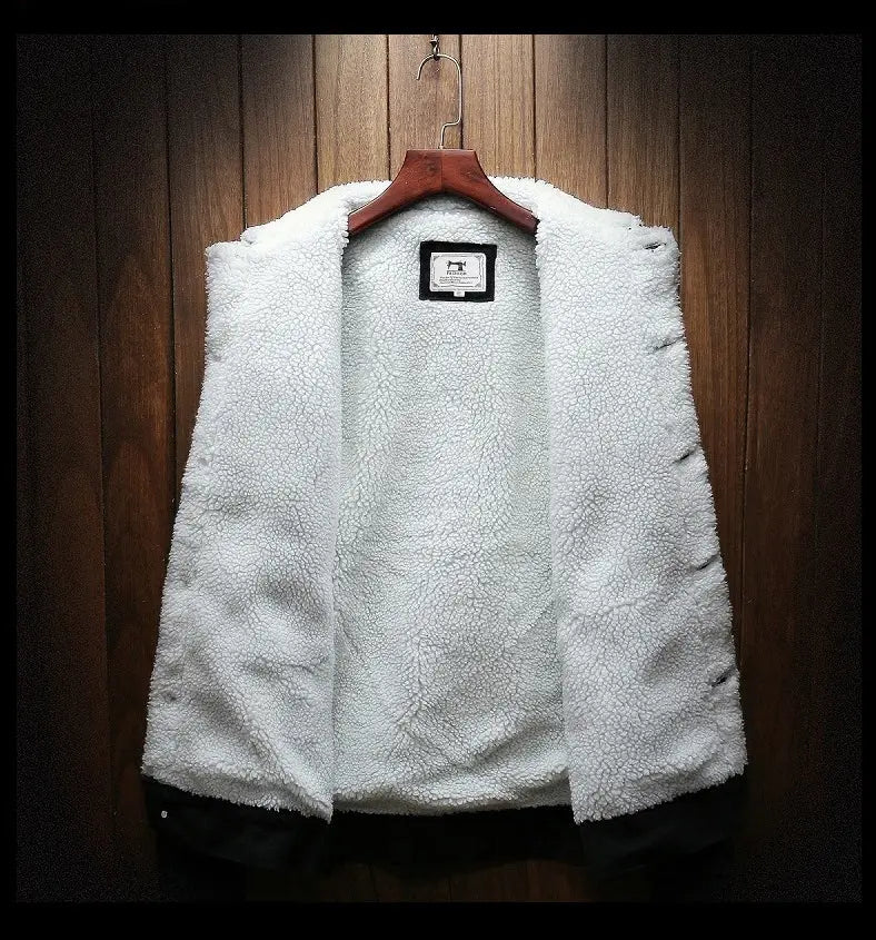 Kurtka dżinsowa męska Sherpa | Styl vintage, ciepła podszewka 4