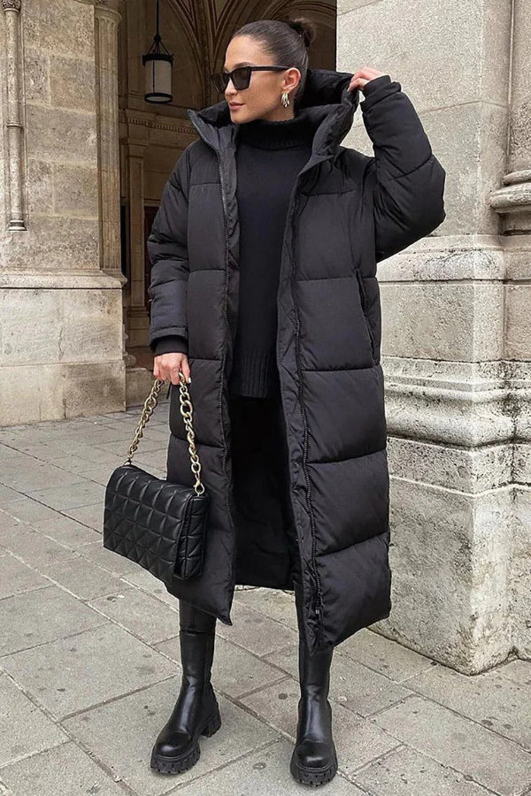Kurtka puchowa Lila | Oversize, pikowana z kapturem dla kobiet 0