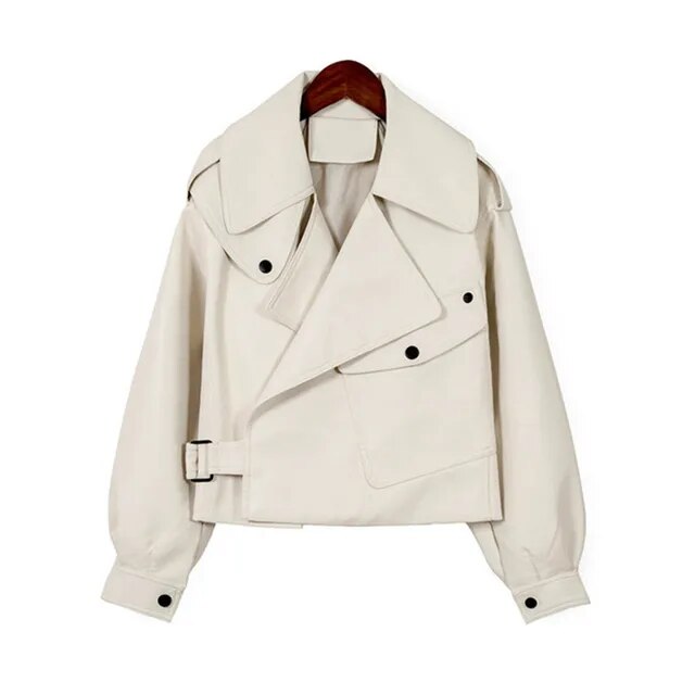 Kurtka skórzana Alessia | Elegancki krój, naturalna skóra, slim fit 0