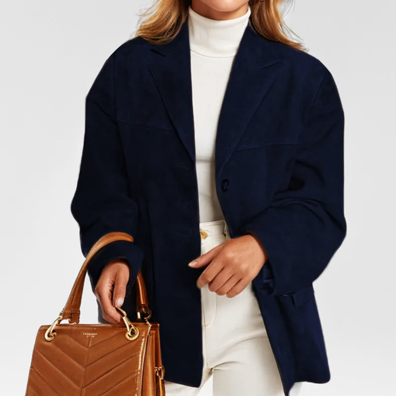 Kurtka skórzana Valerina | Oversize, miękki materiał z efektem skóry 5