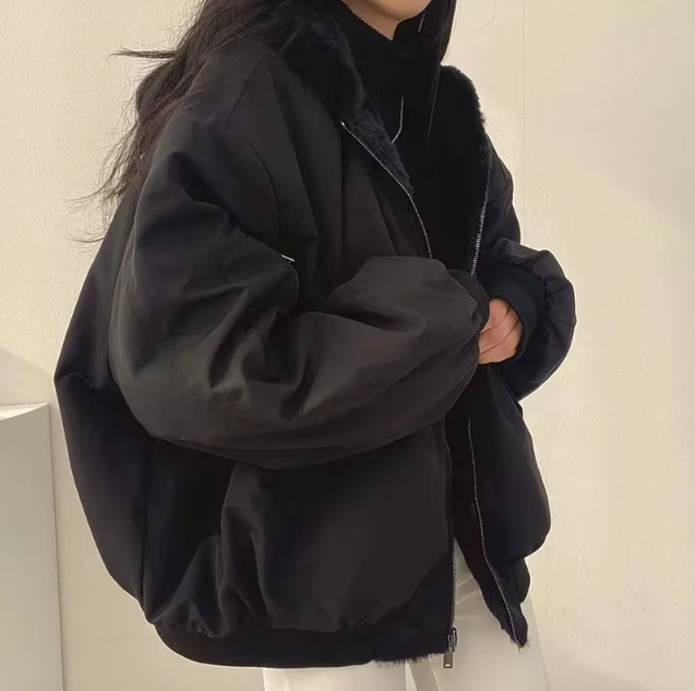 Kurtka zimowa Daria | Dwustronna, z kożuchem wewnętrznym 6