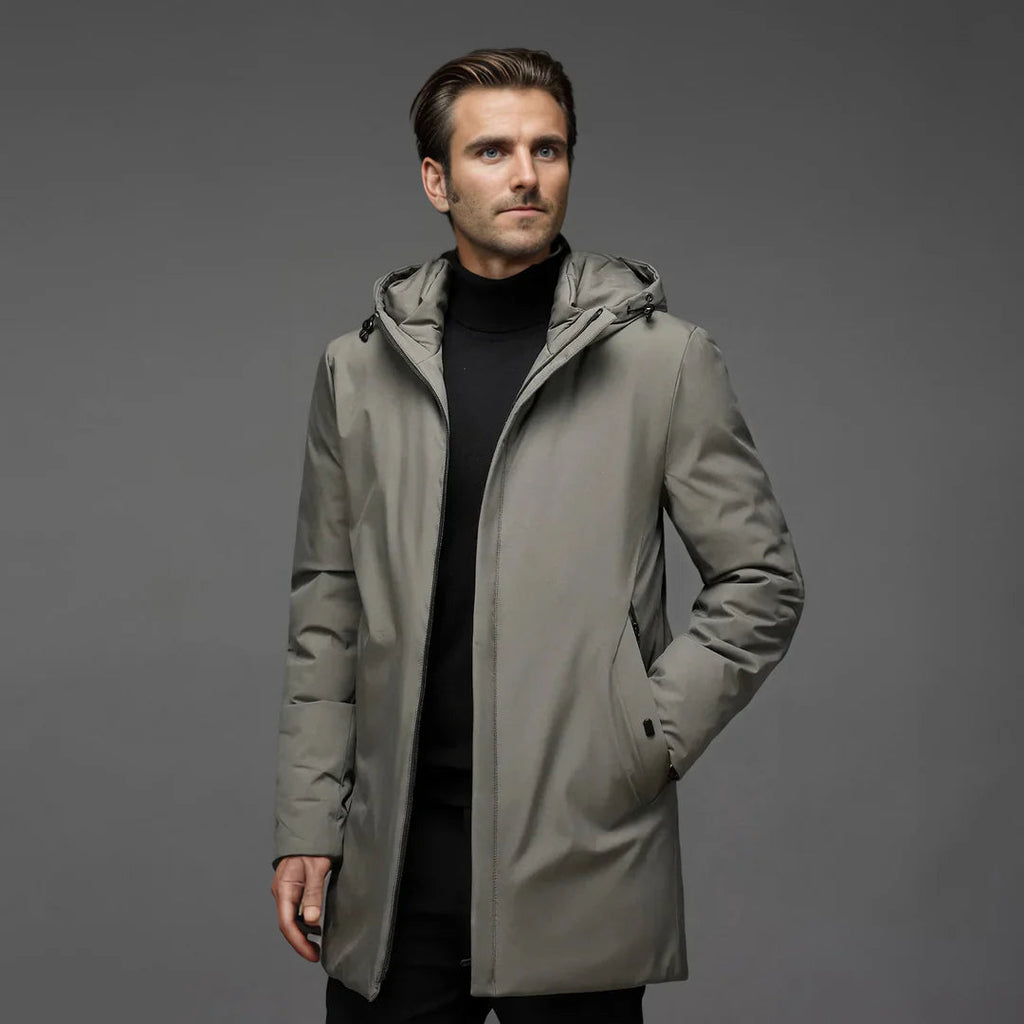 Kurtka zimowa Marek | Lekka, Wydłużony Krój Męska 0