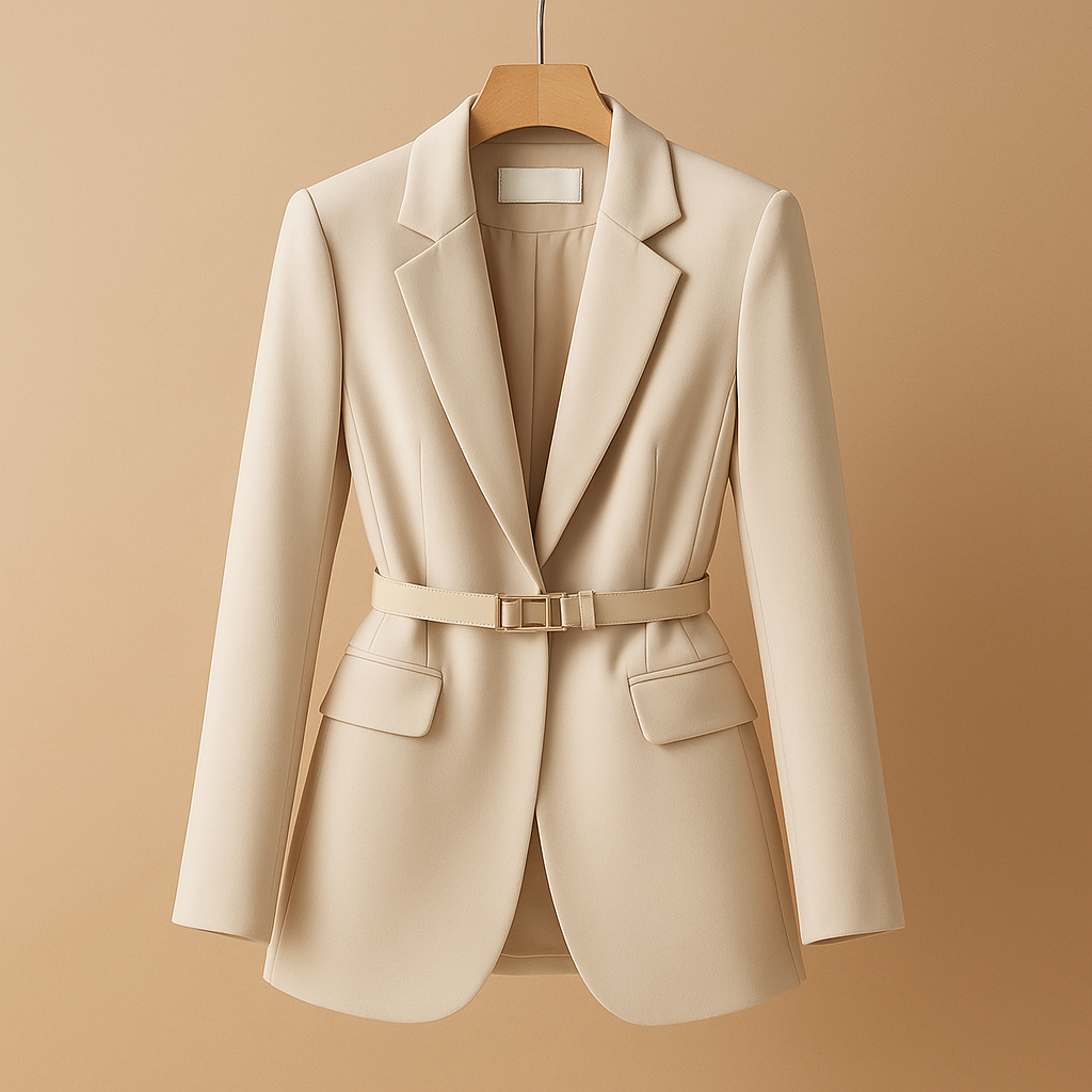 Marynarka Damska Mela | Elegancka Czarna, Dopasowany Krój 0
