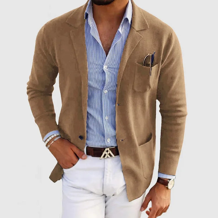 Marynarka Męska Leon | Stylowy Krój Casual z Eleganckimi Detailami 2