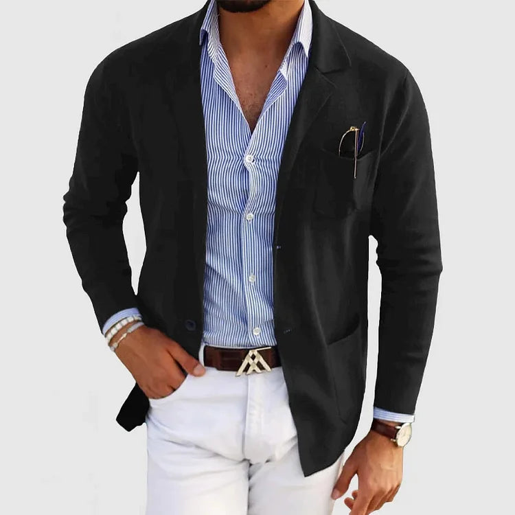 Marynarka Męska Leon | Stylowy Krój Casual z Eleganckimi Detailami 3