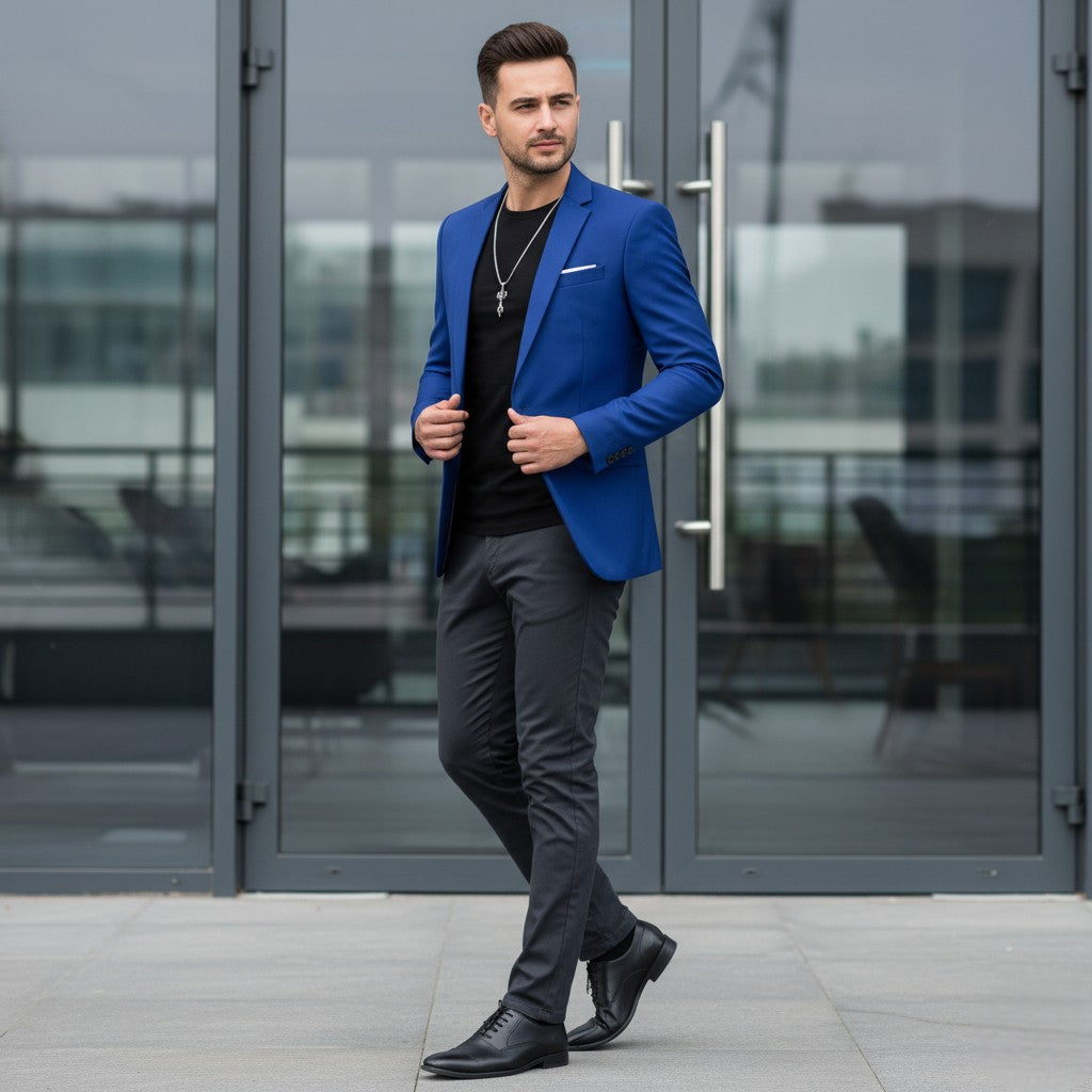 Marynarka Slim Fit Max | Klasyczny Krój, Nowoczesny Design dla Mężczyzn 1