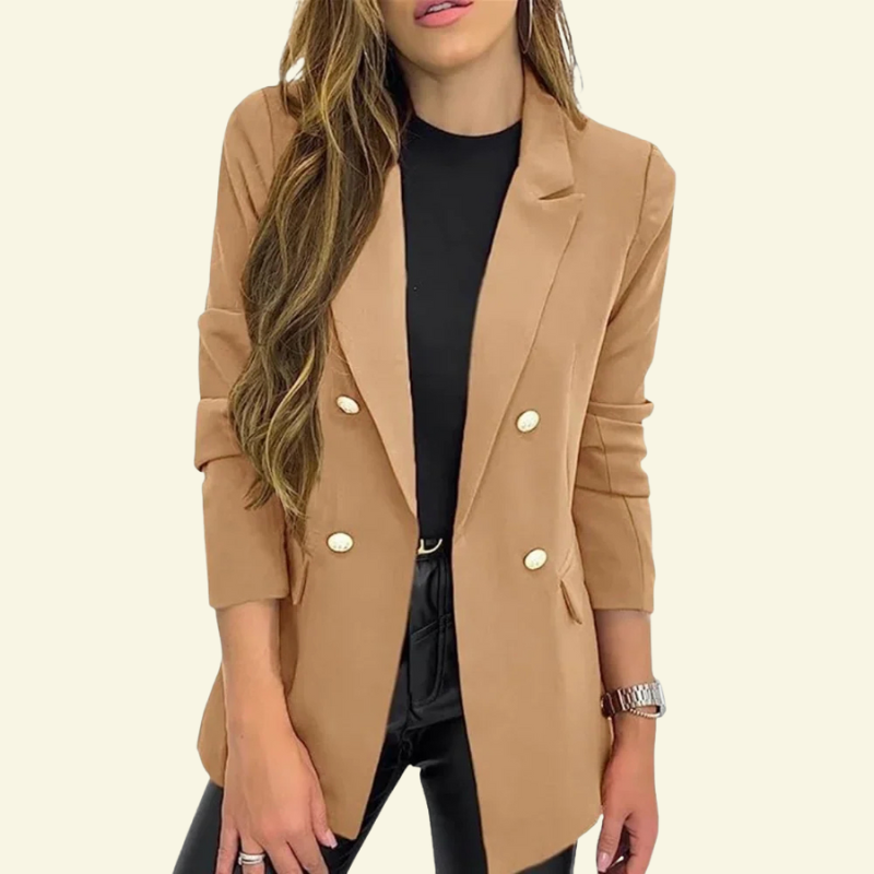Marynarka Solène Damska | Premium Mieszanka Tkanin, Elegancki Krój 0
