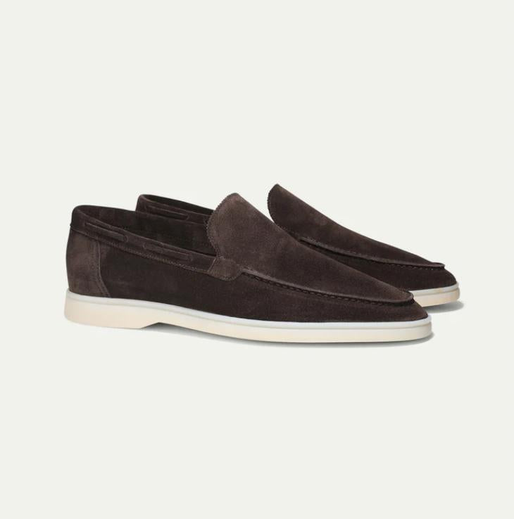 Mokasyny Męskie Mikołaj | Zamszowe, Elegancki Design, Wsuwane 7