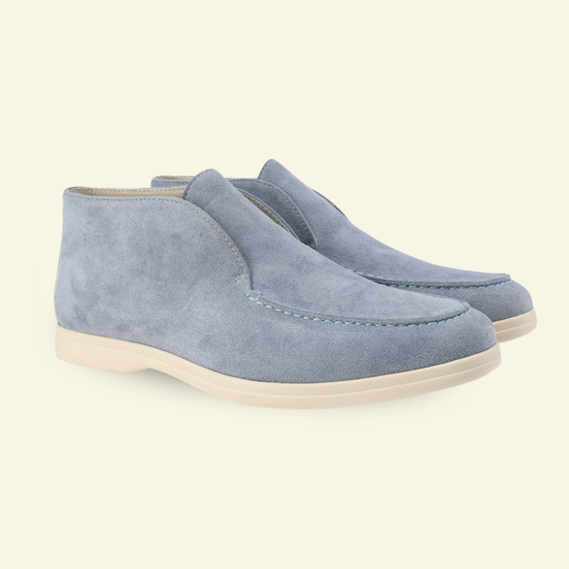 Mokasyny Zamszowe Laurent | Wysoka Cholewka, Casualowy Styl 1