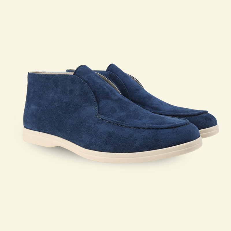 Mokasyny Zamszowe Laurent | Wysoka Cholewka, Casualowy Styl 4