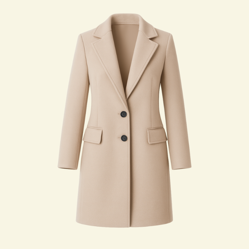 Płaszcz Colette Zimowy Damski | Minimalistyczny Styl, Premium Mieszanka Tkanin 0