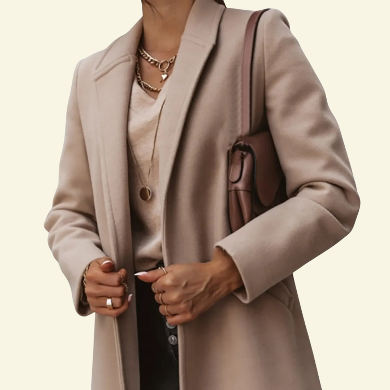 Płaszcz Colette Zimowy Damski | Minimalistyczny Styl, Premium Mieszanka Tkanin 2
