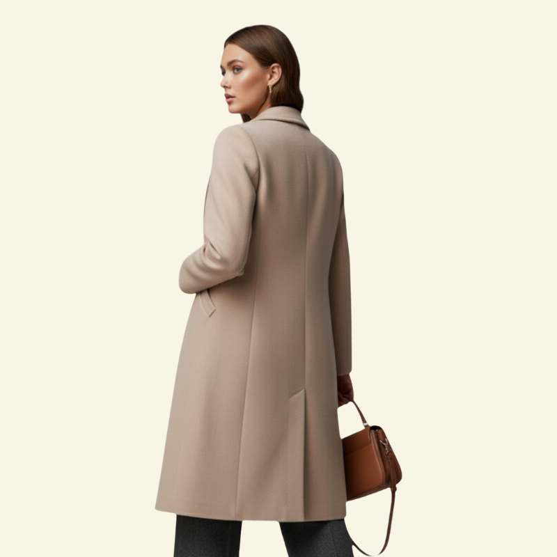 Płaszcz Colette Zimowy Damski | Minimalistyczny Styl, Premium Mieszanka Tkanin 3