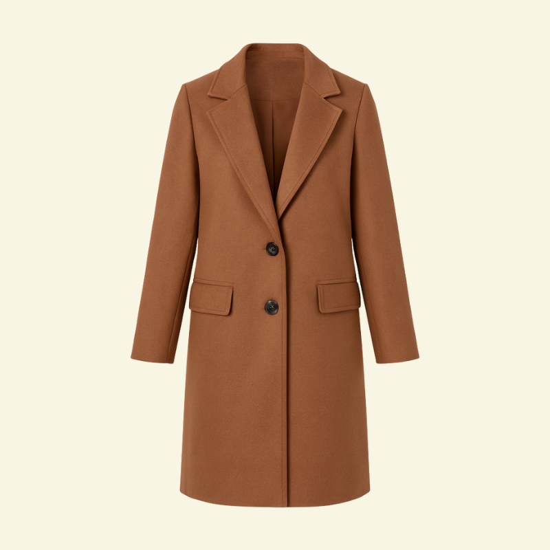 Płaszcz Colette Zimowy Damski | Minimalistyczny Styl, Premium Mieszanka Tkanin 4