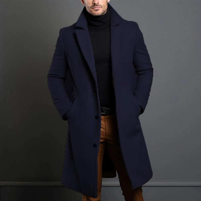 Płaszcz męski Wojtek | Wiatroszczelny, elegancki krój na jesień 3