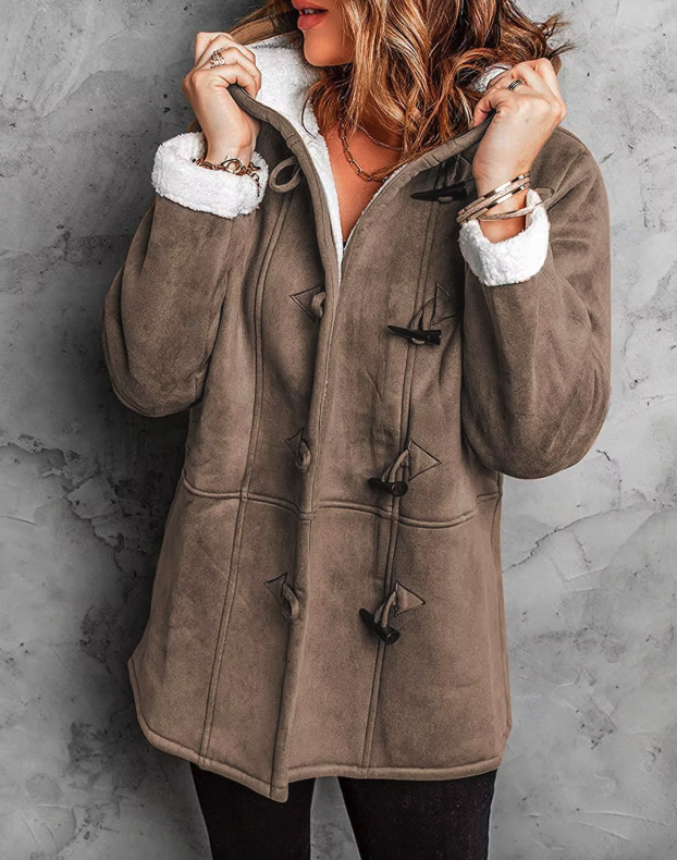 Płaszcz wełniany Eliza | Ocieplany z kapturem 2