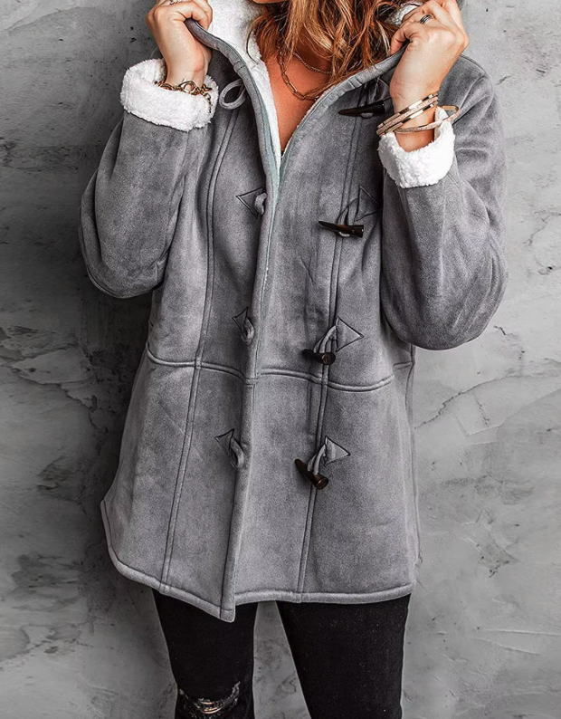 Płaszcz wełniany Eliza | Ocieplany z kapturem 6