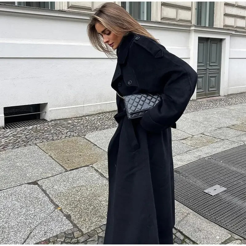 Płaszcz zimowy Maja | Oversized Trench, Długa Forma na Zimowe Dni 1