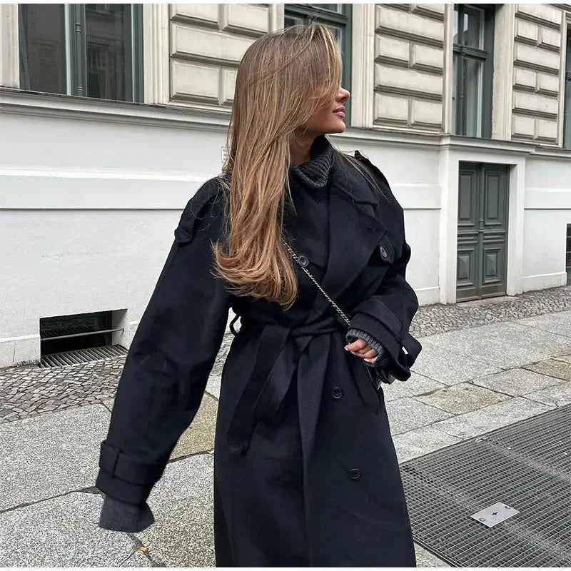 Płaszcz zimowy Maja | Oversized Trench, Długa Forma na Zimowe Dni 2